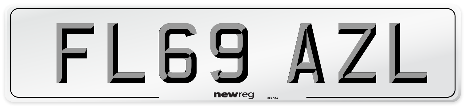FL69 AZL Number Plate from New Reg